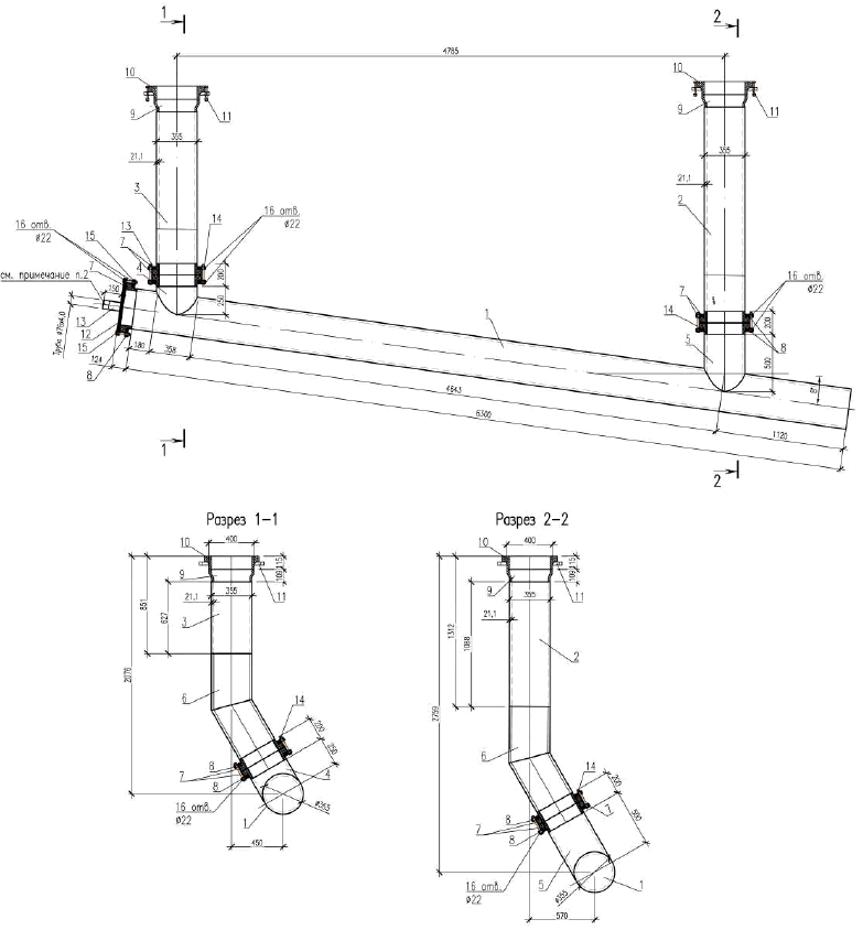 чертеж коллектора ПНД чертеж коллектора ПНД